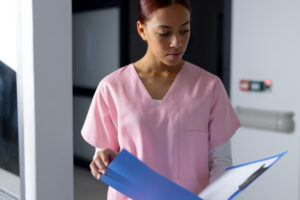 Nurse concerned while reviewing documents after nursing license expires in Texas